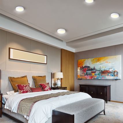 LED-kattovalaisin 12 W / 230 V, 3000/4000/6000 K, Ø 17 cm, valkoinen