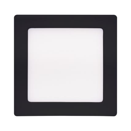 LED Kattovalo LED/12W/230V 3000/4000/6000K musta neliö
