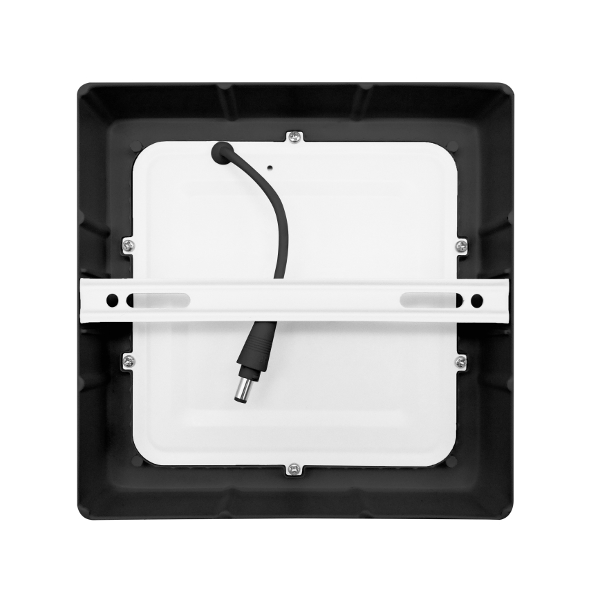 LED Kattovalo LED/12W/230V 3000/4000/6000K musta neliö