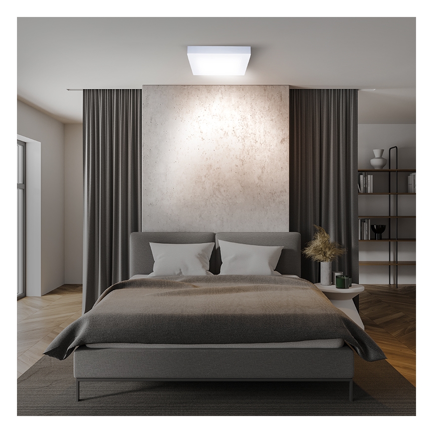 LED-kattovalaisin LED/18W/230V 3000/4000/6000K 22,5x22,5 cm valkoinen