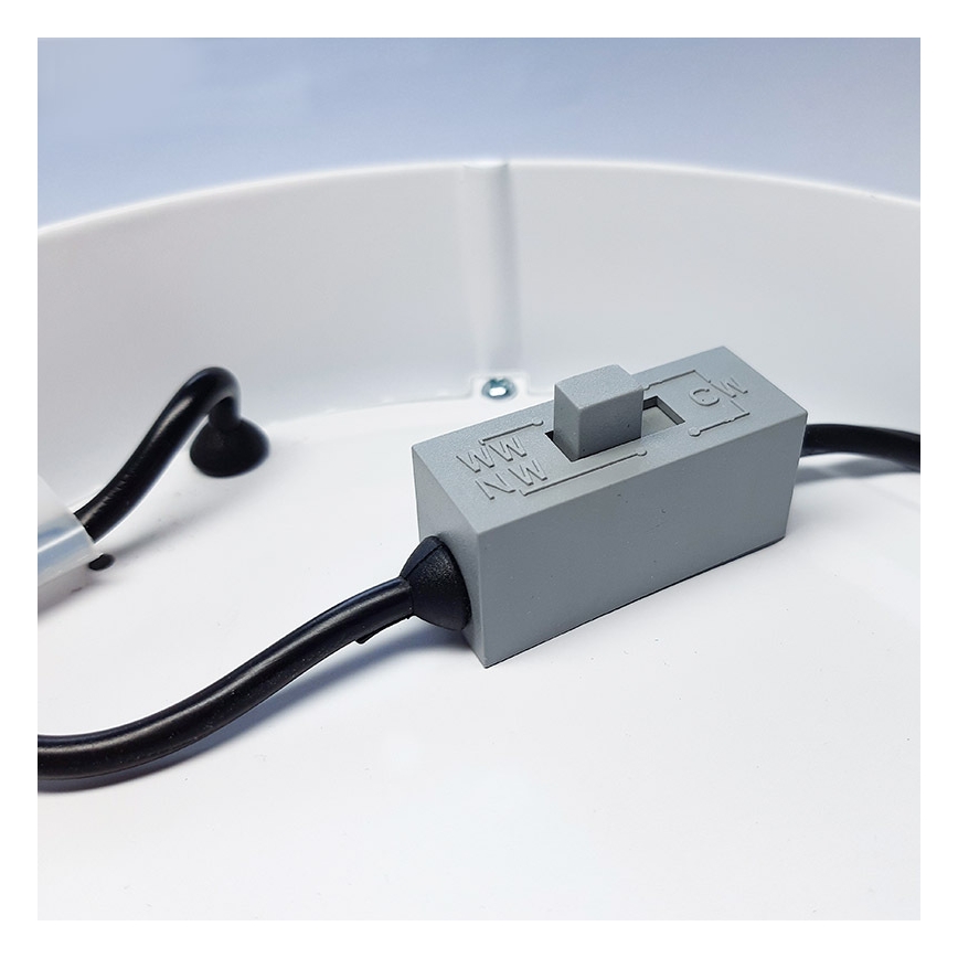 LED-kattovalaisin, 24W/230V, 3000/4000/6000 K, halkaisija 30 cm, valkoinen