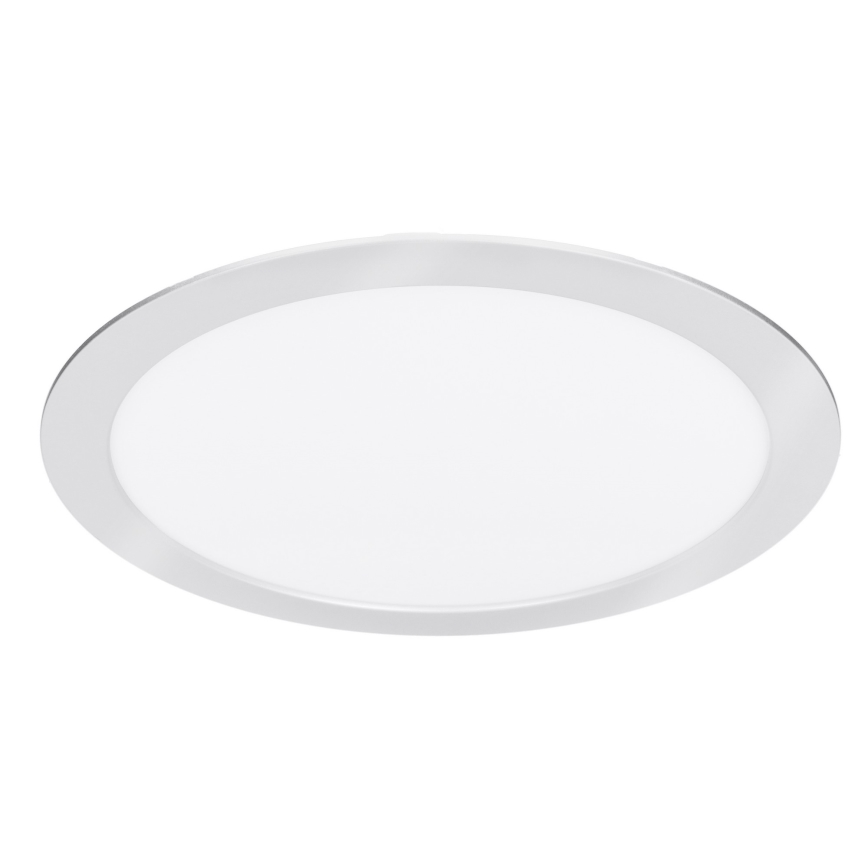 LED-paneeli, pinta- tai alaslaskettava 2-in-1 18W/230V 3000/4000/6000K Ø 22,5 cm IP54 hopea