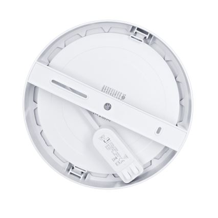 LED-paneeli, pinta- tai alaslaskettava 2-in-1 18W/230V 3000/4000/6000K Ø 22,5 cm IP54 hopea