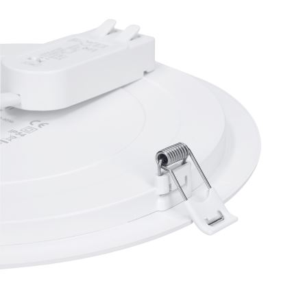 LED-paneeli, pinta- tai alaslaskettava 2-in-1 18W/230V 3000/4000/6000K Ø 22,5 cm IP54 hopea