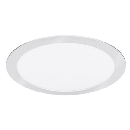 LED pinta- tai uppoasennettava paneeli 2-in-1 24W/230V 3000/4000/6000K Ø 30 cm IP54 hopea