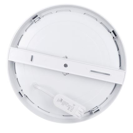 LED pinta- tai uppoasennettava paneeli 2-in-1 24W/230V 3000/4000/6000K Ø 30 cm IP54 hopea