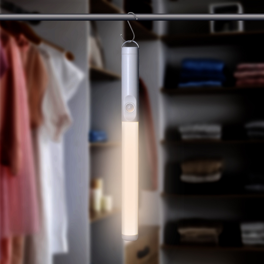 LED Ladattava kalustevalaistus anturilla LED/2,5W/3,7V 3000K 1800mAh