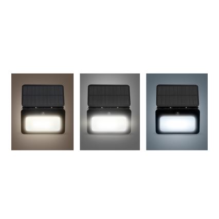 LED Himmennettävä aurinko valonheitin kanssa motion ja dusk sensori LED/6W/2200 mAh 3000/4000/6500K IP65