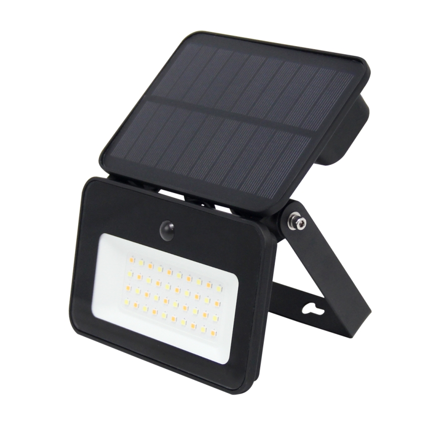 LED Himmennettävä aurinko valonheitin kanssa motion ja dusk sensori LED/6W/2200 mAh 3000/4000/6500K IP65