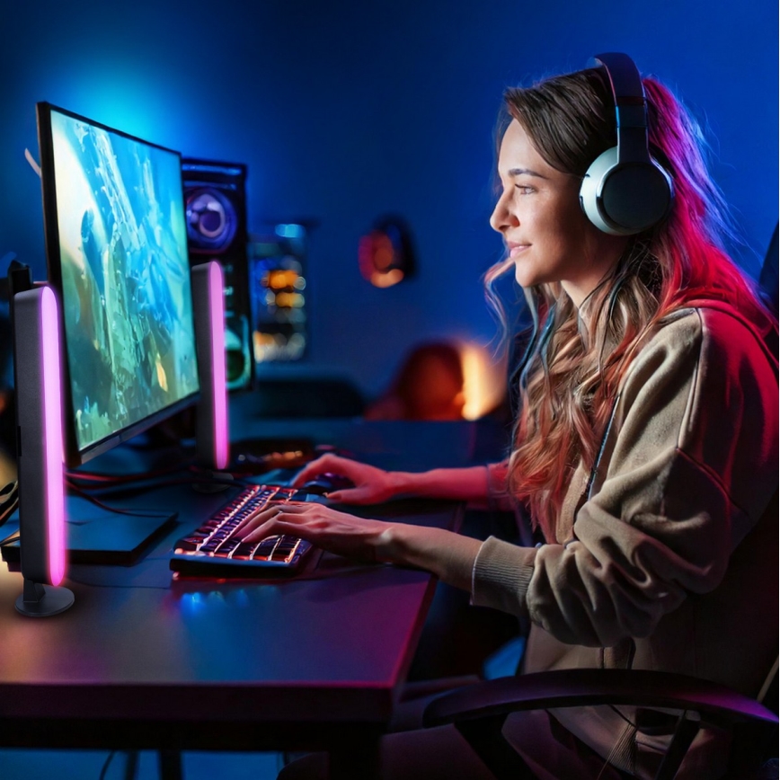 LED RGB -valaistus pelaamiseen + kaukosäädin
