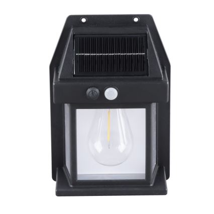 LED-himmennettävä aurinkokennolyhty anturilla LED/3,7V IP44 1200 mAh