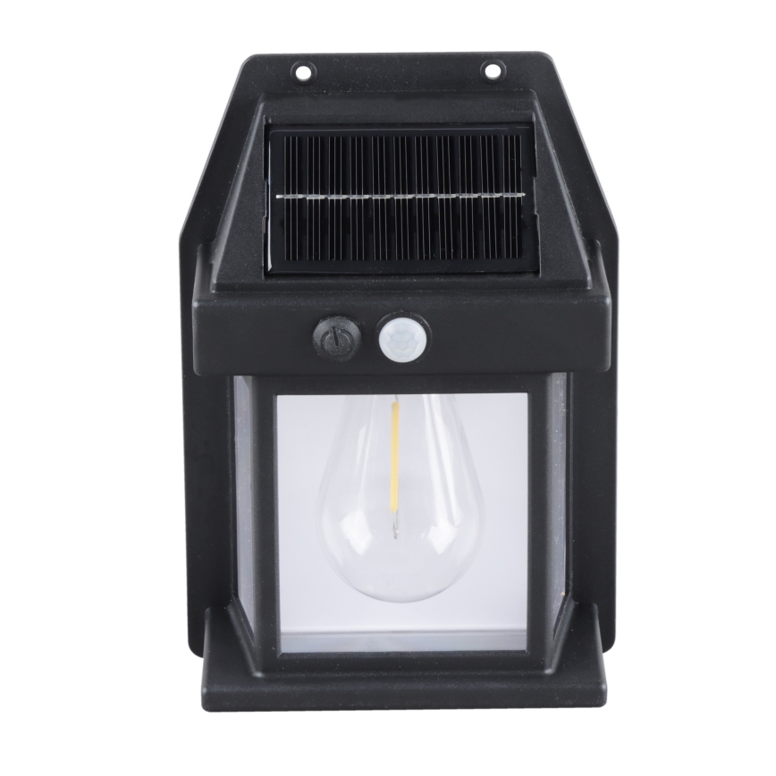 LED-himmennettävä aurinkokennolyhty anturilla LED/3,7V IP44 1200 mAh