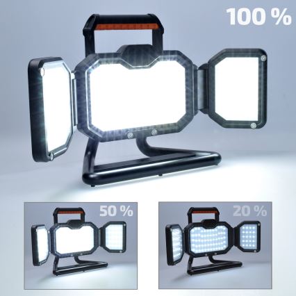 LED Himmennettävä rechargeable valonheitin LED/30W/6600 mAh 4000K IP54