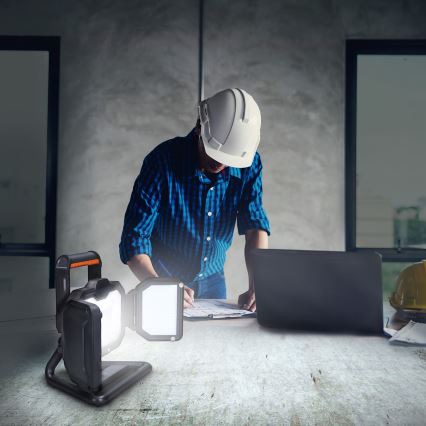 LED Himmennettävä rechargeable valonheitin LED/50W/12000 mAh 4000K IP54