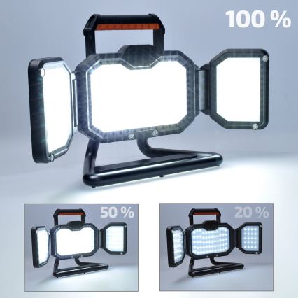 LED Himmennettävä rechargeable valonheitin LED/50W/12000 mAh 4000K IP54