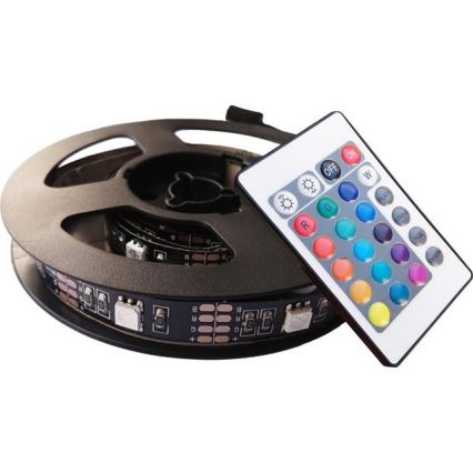 Solight WM504 - SETTI 2x LED-RGB-nauha televisioon, jossa ohjain IP65 LED / USB 50cm