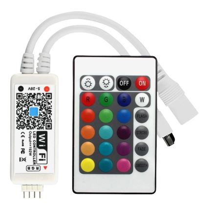 LED-RGB-himmennettävä nauha LED/20W/230V 5m IP65 Tuya + kaukosäädin