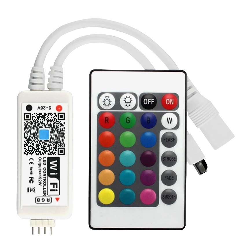 LED-RGB-himmennettävä nauha LED/20W/230V 5m IP65 Tuya + kaukosäädin