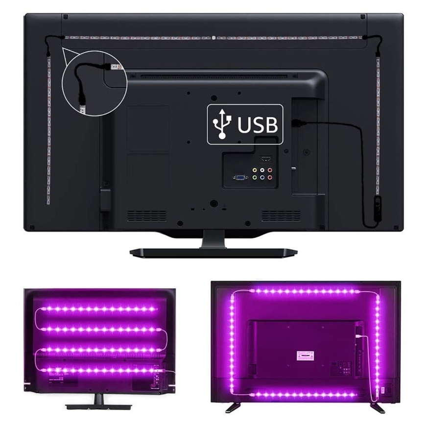 LED RGB Himmennettävä nauha televisioon LED/6W/5V Wi-Fi Tuya + kauko-ohjaus