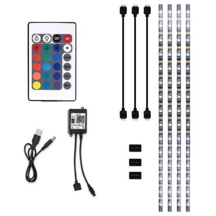 LED RGB Himmennettävä nauha televisioon LED/6W/5V Wi-Fi Tuya + kauko-ohjaus