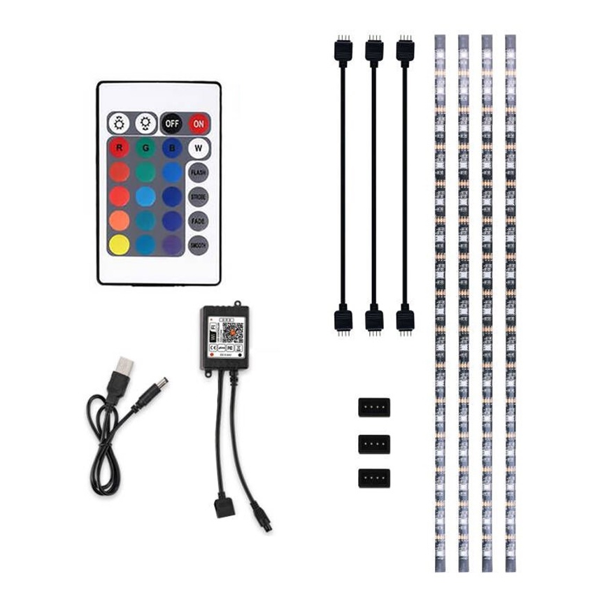 LED RGB Himmennettävä nauha televisioon LED/6W/5V Wi-Fi Tuya + kauko-ohjaus