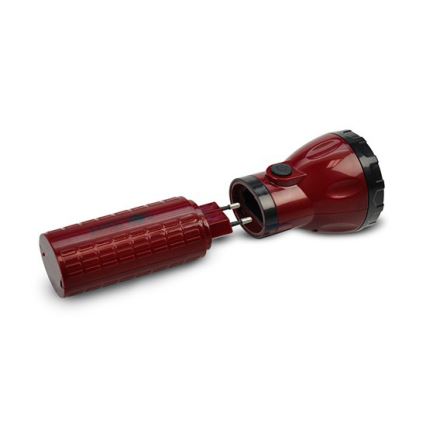 Ladattava LED-taskulamppu 9xLED/4V 800mAh plug-in