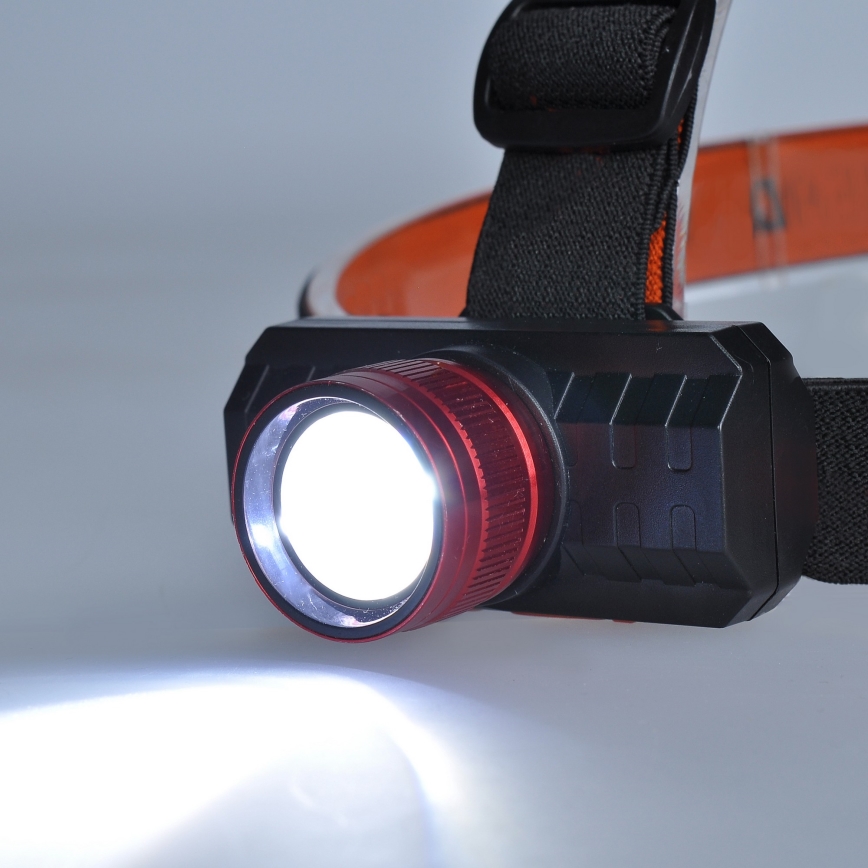 LED Ladattava otsavalo LED/3W/USB IP44