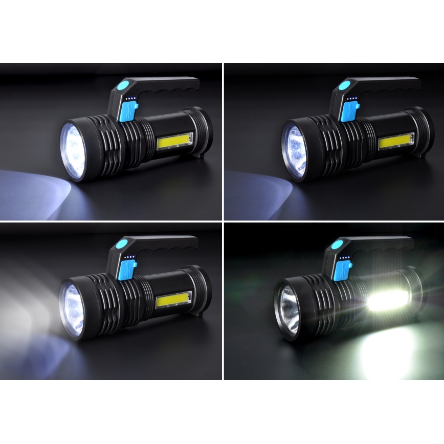 Ladattava LED-taskulamppu LED/6W/800 mAh 3,7V IP44