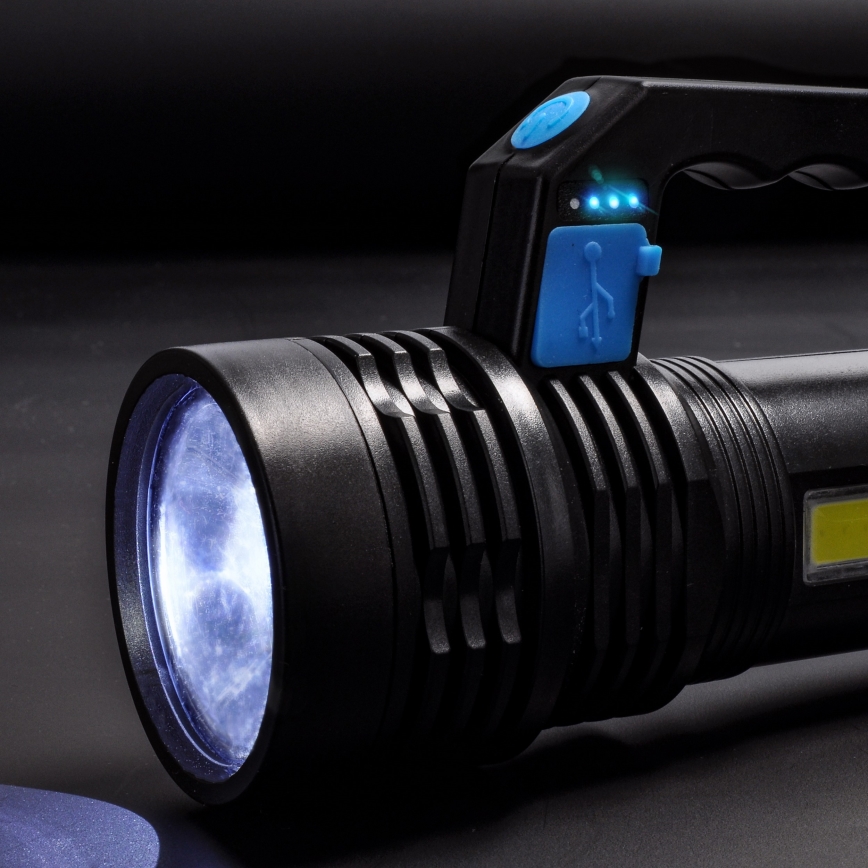 Ladattava LED-taskulamppu LED/6W/800 mAh 3,7V IP44