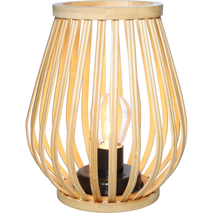 LED Koristeellinen pöytävalaisin LED/2xAA bambu