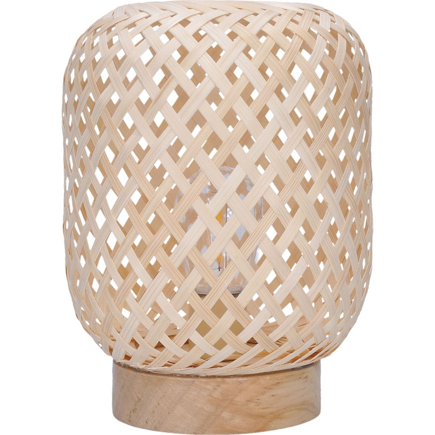 LED Koristeellinen pöytävalaisin BOHO LED/2xAAA rottinki