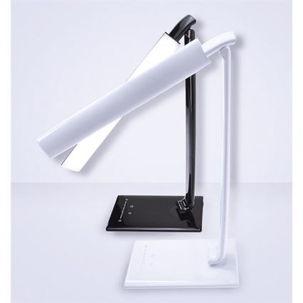 LED Himmennettävä pöytävalaisin USB-liitännällä LED/12W/230V valkoinen