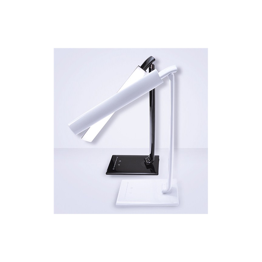 LED Himmennettävä pöytävalaisin USB-liitännällä LED/12W/230V valkoinen