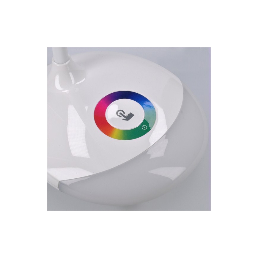 LED RGB Himmennettävä ja ladattava pöytälamppu LED/5W/5V 1800 mAh