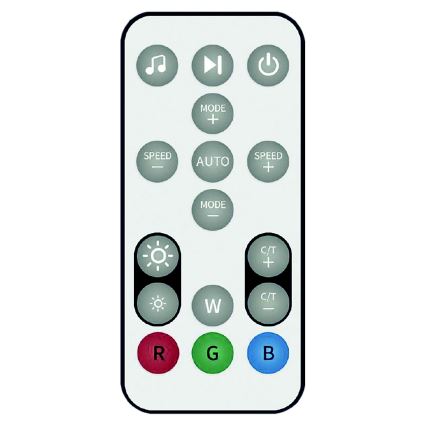 LED RGB Himmennettävä lamppu RAINBOW LED/18W/230V Wi-Fi Tuya + kauko-ohjain