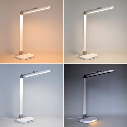 LED himmennettävä kosketuspöytälamppu yövalolla LED/10W/5V 3000/4000/5000K valkoinen