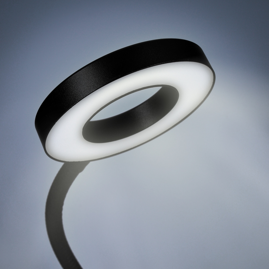 Himmennettävä LED-pöytävalaisin klipsillä LED/8W/230V 3000/4000/5000K musta