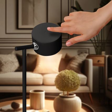 LED Himmennettävä kosketus ladattava lamppu 3in1 LED/4W/2000 mAh 3000/4000/6500K musta