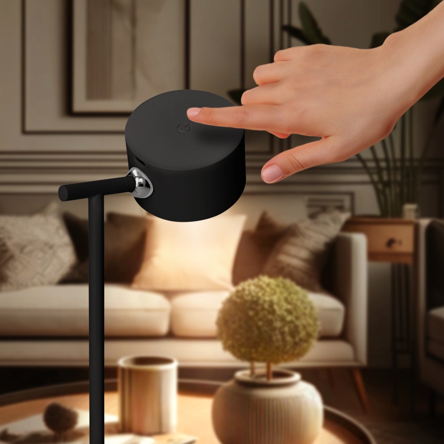 LED Himmennettävä kosketus ladattava lamppu 3in1 LED/4W/2000 mAh 3000/4000/6500K musta