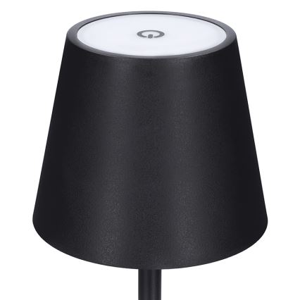 LED-himennettävä ladattava kosketusohjattu pöytälamppu LUCCA LED/3,7V 3000/4000/6500K 2000 mAh musta