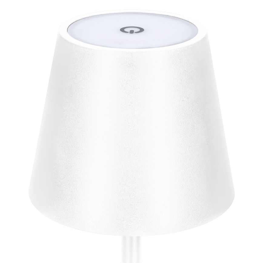 LED-himmennettävä ladattava kosketusohjattu pöytälamppu LUCCA LED/3,7V 3000/4000/6500K 2000 mAh valkoinen
