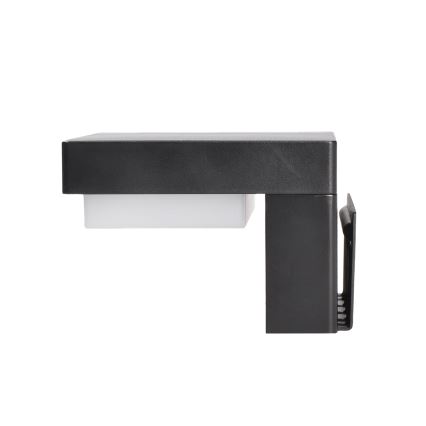 LED Aurinkopaneelivalaisin liike- ja hämärätunnistimella PALERMO LED/5W/2000 mAh IP54 musta