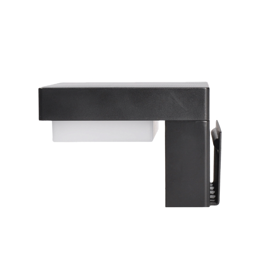 LED Aurinkopaneelivalaisin liike- ja hämärätunnistimella PALERMO LED/5W/2000 mAh IP54 musta