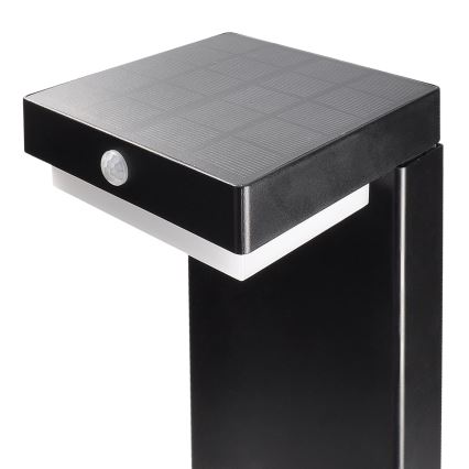 LED-aurinkolamppu liike- ja hämärätunnistimella PALERMO LED/5W/2000 mAh IP54 musta