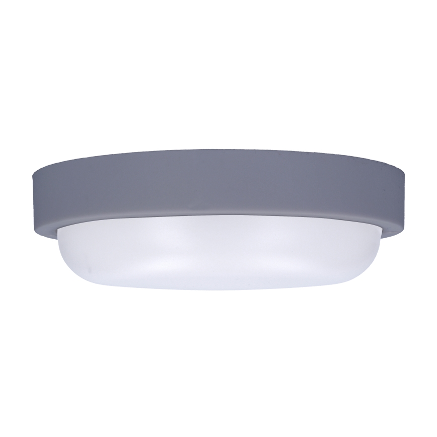 LED-ulkoseinävalaisin LED/13W/230V 4000K IP54 harmaa pyöreä