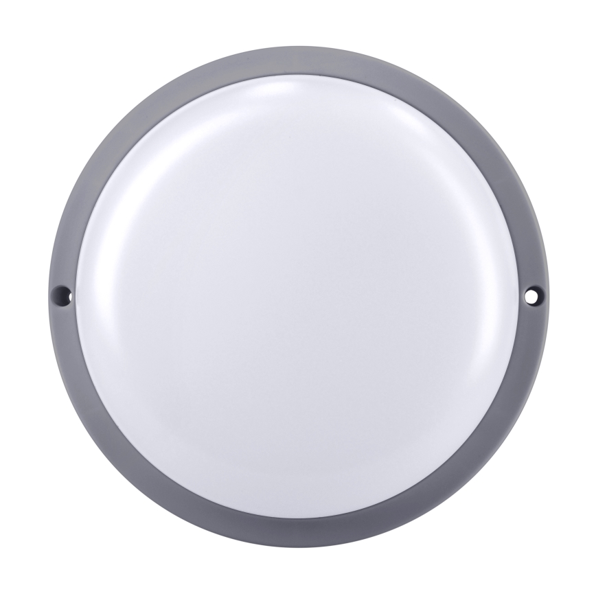 LED-ulkoseinävalaisin LED/20W/230V 4000K IP54 harmaa pyöreä