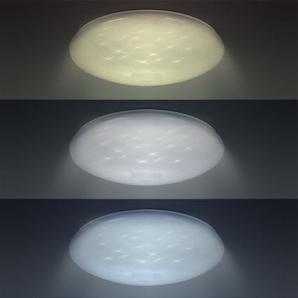 Himmennettävä LED-kattovalaisin STAR LED/24W/230V + Kauko-ohjaus