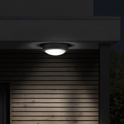 LED-ulkokattovalaisin anturilla SIENA LED/20W/230V 4000K halkaisija 23 cm IP54