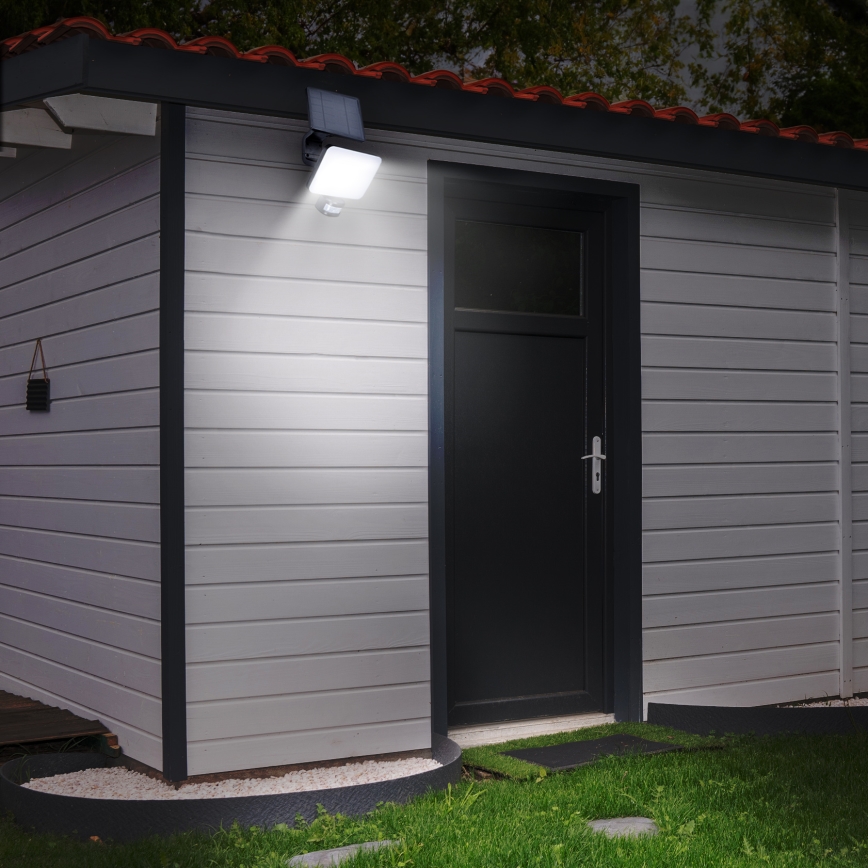 LED Aurinkovalonheitin liiketunnistimella LED/11W/3,7V 4400mAh 3000K/4000K/6500K IP54