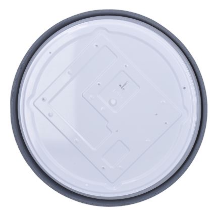 Himmennettävä LED-kattovalaisin GREY LED/60W/230V 3000-6500K harmaa halkaisija 49 cm + kauko-ohjaus